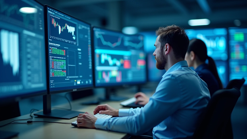 Centre d'analyse des données économiques avec graphiques financiers